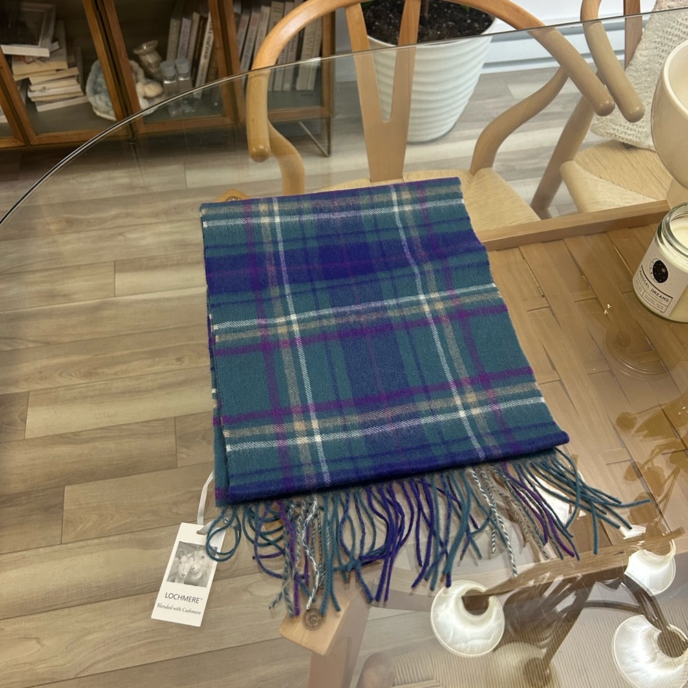 New Wool Plaid Scarf